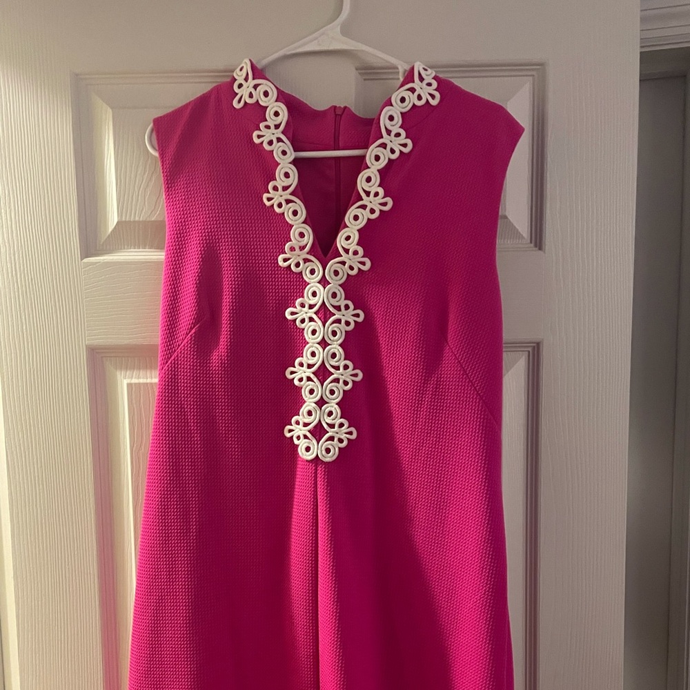ELLE shift dress, hot pink.